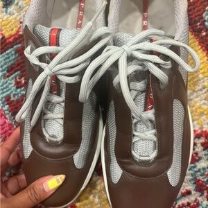 Prada brown sneakers